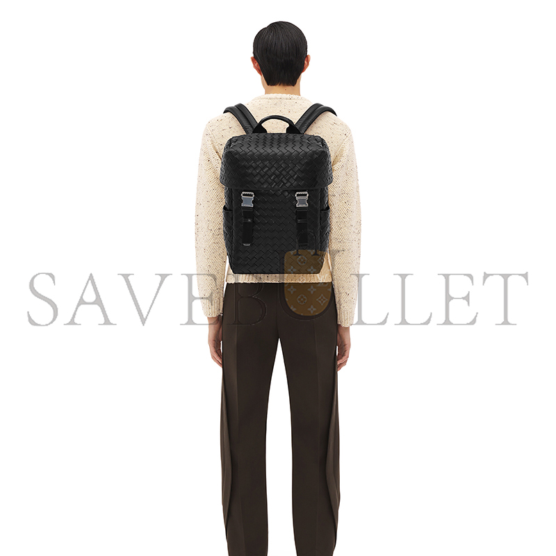 BOTTEGA VENETA INTRECCIATO FLAP BACKPACK 766580V2HL28803 (38*26*15cm)